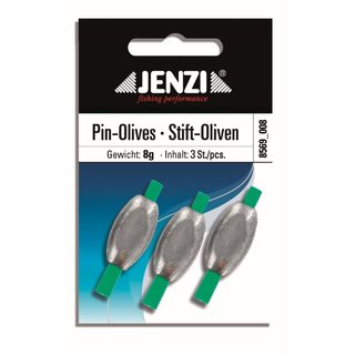 Jenzi Stift-Oliven-Blei - 8,0 g - 3 Stk.