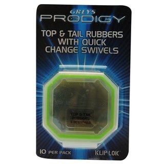 Greys Prodigy Top & Tail Rubbers with Quick Change Swivels