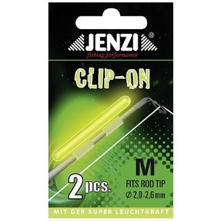 JENZI Knicklicht CLIP-ON - M Grn fr Rutenspitze 2,0-2,6mm