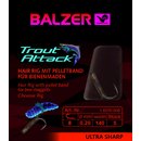 Balzer Trout Attack Hair Rig mit Pelletband für...