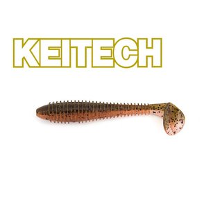 Keitech 2.8 FAT Swing Impact - Green Pumpkin Fire