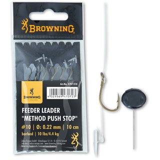 Zebco Browning Method Push Stop - #12 - 0,20 mm - 10 cm - 3,4 kg - 6 Stk.