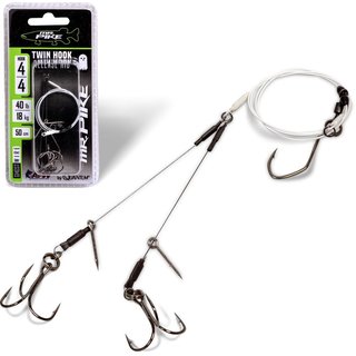 Zebco Mr. Pike Ghost Trace Twin Hook Release Rig - #2/#2 - 18 kg - 50 cm