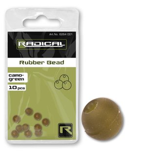 Zebco Radical Rubber - Bead - Camo - Green - 10 Stck