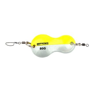 Spro Butt Spoon - Yellow Flasher - 80 g