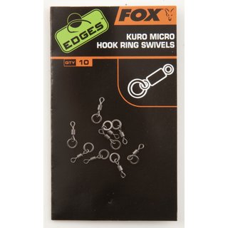 Fox EDGES&trade; Kuro Micro Hook Ring Swivels