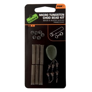 Fox EDGES&trade; Micro Chod Bead Kit - Trans Khaki