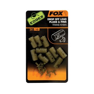 Fox Edges Drop-off Lead Plug & Pins -  Trans Khaki