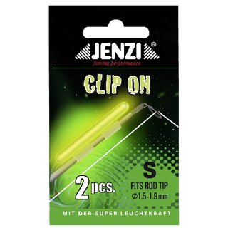 JENZI Knicklicht CLIP-ON - S Grn fr Rutenspitze 1,5-1,9mm